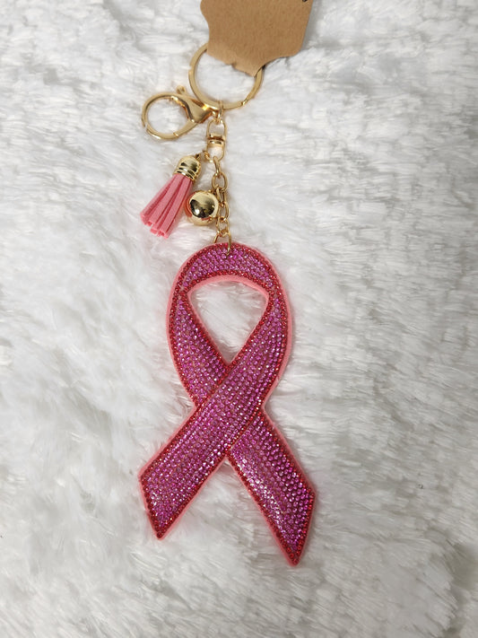 Ribbon breast cancer Keychain
