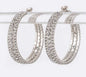 Rhinestones Iconic Hoop Earrings