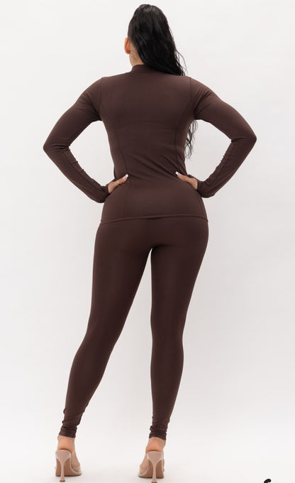 Full Zip Up Jacket and legging set