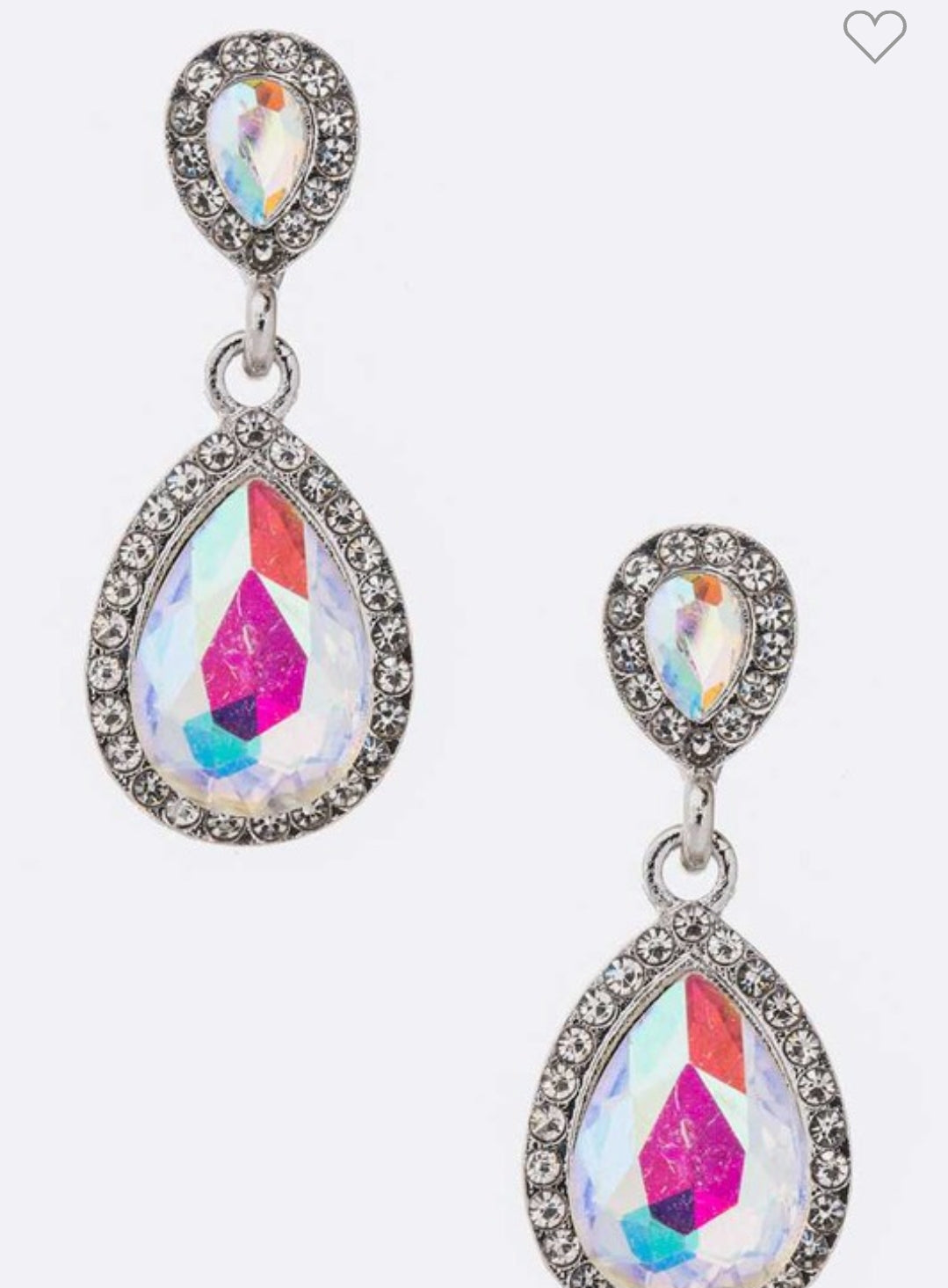 Teardrop Crystal Earrings