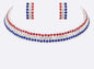 USA Choker Rhinestone Necklace set