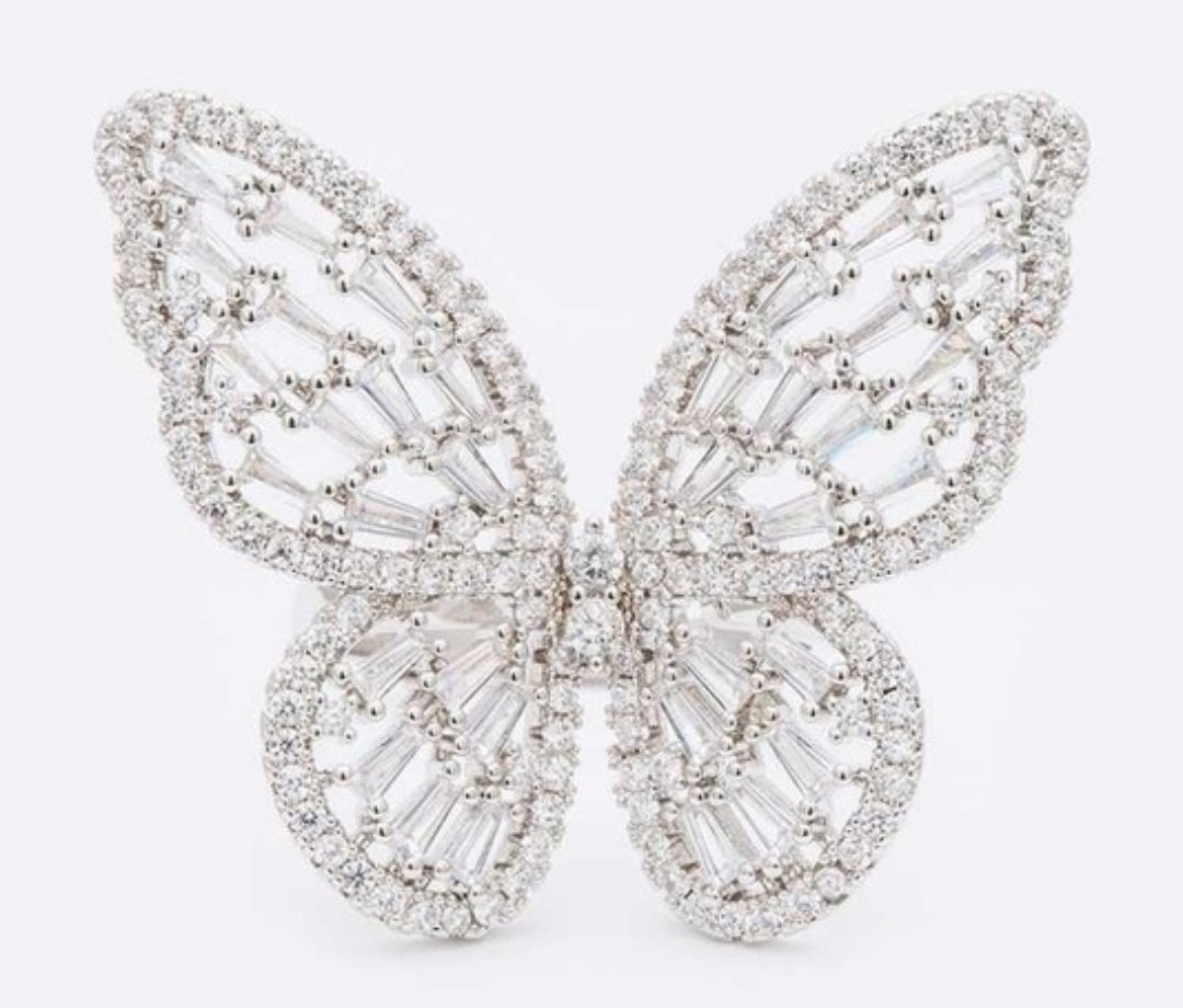 Butterfly Adjustable fashion ring