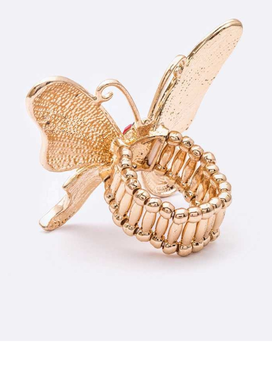 Crystal Butterfly stretch ring