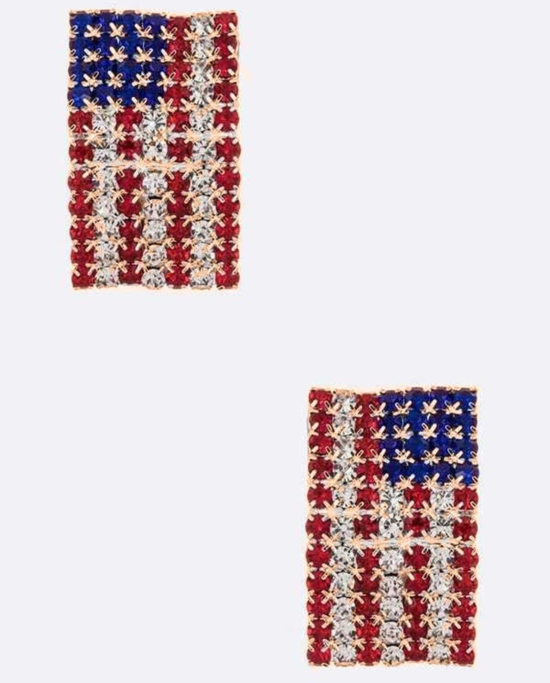 American Flag Stud Earrings