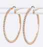 Rhinestone single row classic Hoops