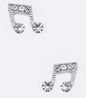 Crystal music notes