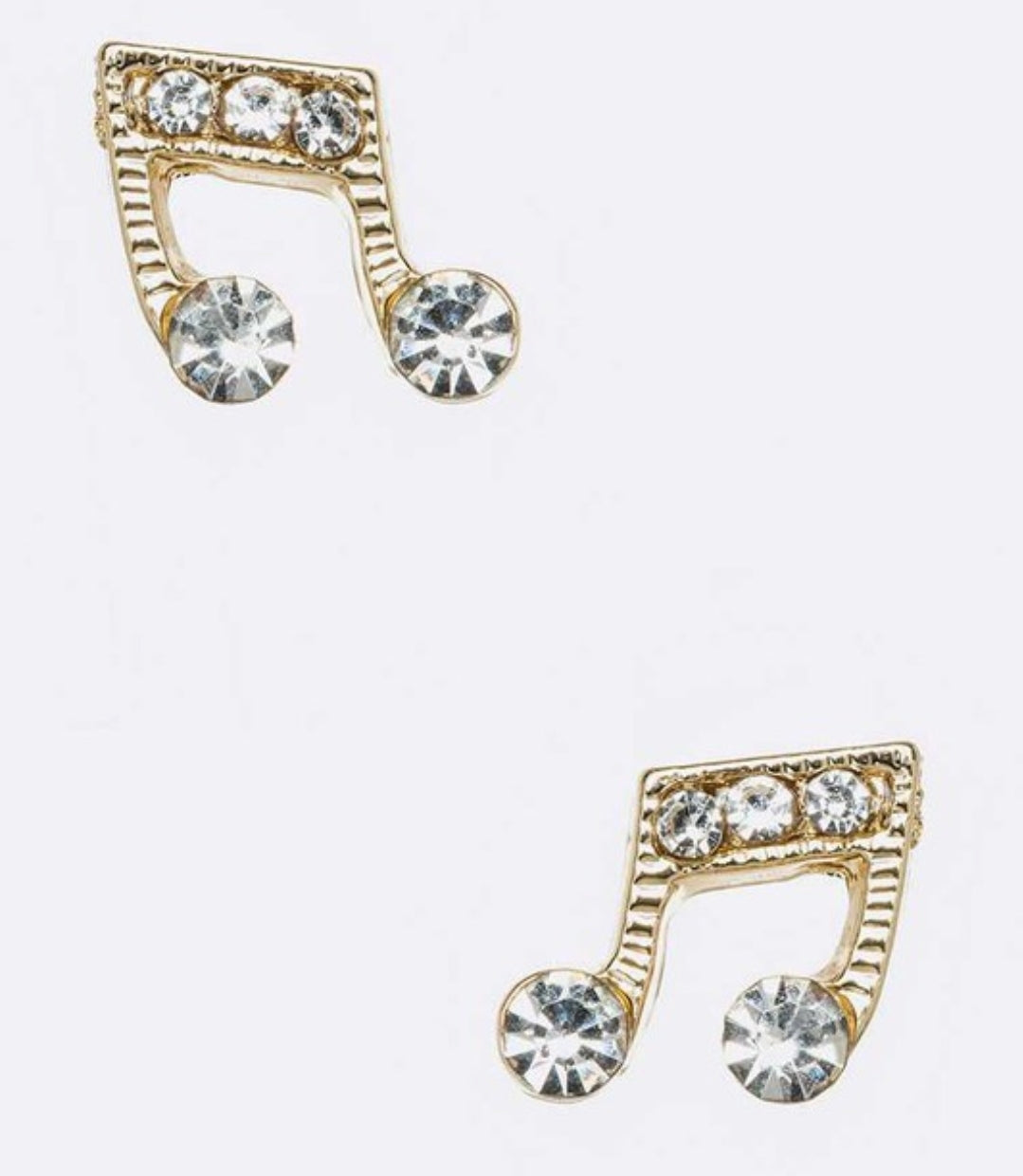 Crystal music notes