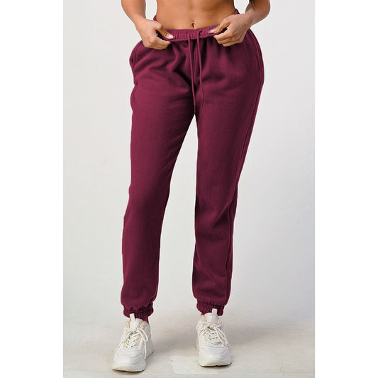 Soft Fleece Sweat Jogger Pants with Pockets